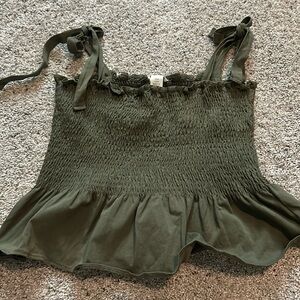 Olive green tank from H&M
